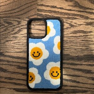 Blue and White Floral Phone Case 15 pro max